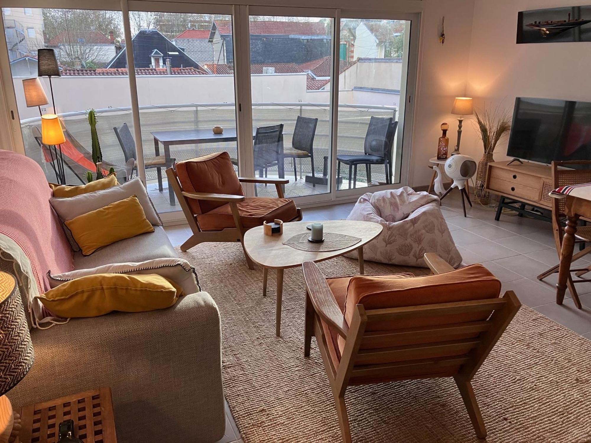 T3 En Centre D'Arcachon, 2 Min Plage, 5 Min Gare, Balcon, Parking Securise, Wifi, Menage Inclus - Fr-1-374-193 Luaran gambar